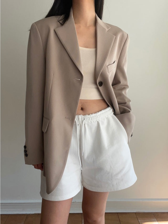Look Fly Two Button Single Blazer - K-FASHION