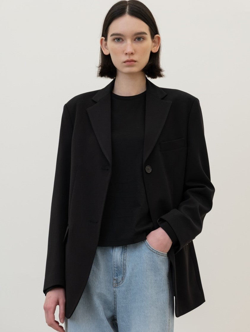 Look Fly Two Button Single Blazer - K-FASHION