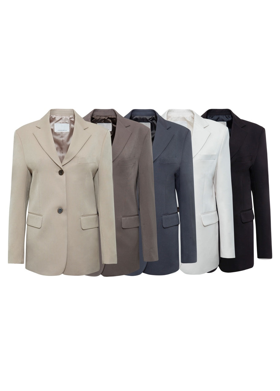 Look Fly Two Button Single Blazer - K-FASHION